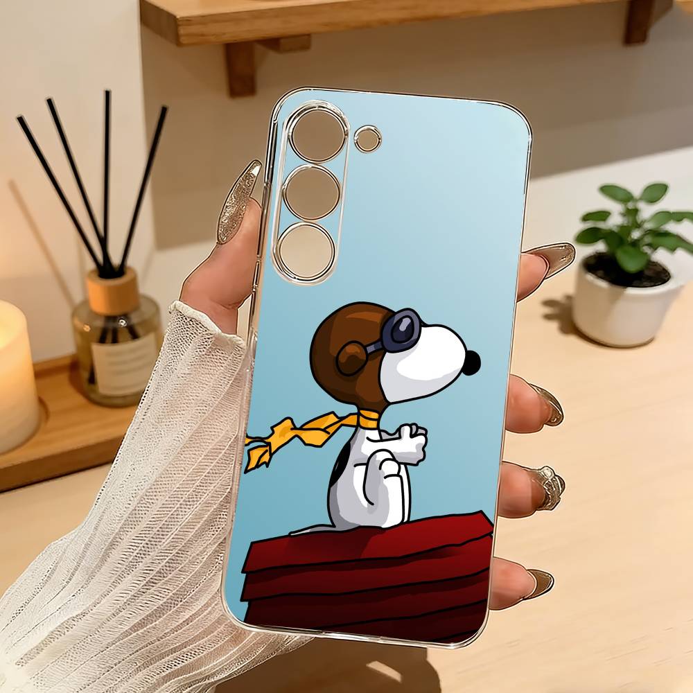 Cute S-Snoopy D-Dog Phone Case For Samsung A10 A12 A31 A40 A70 Transparent Cover