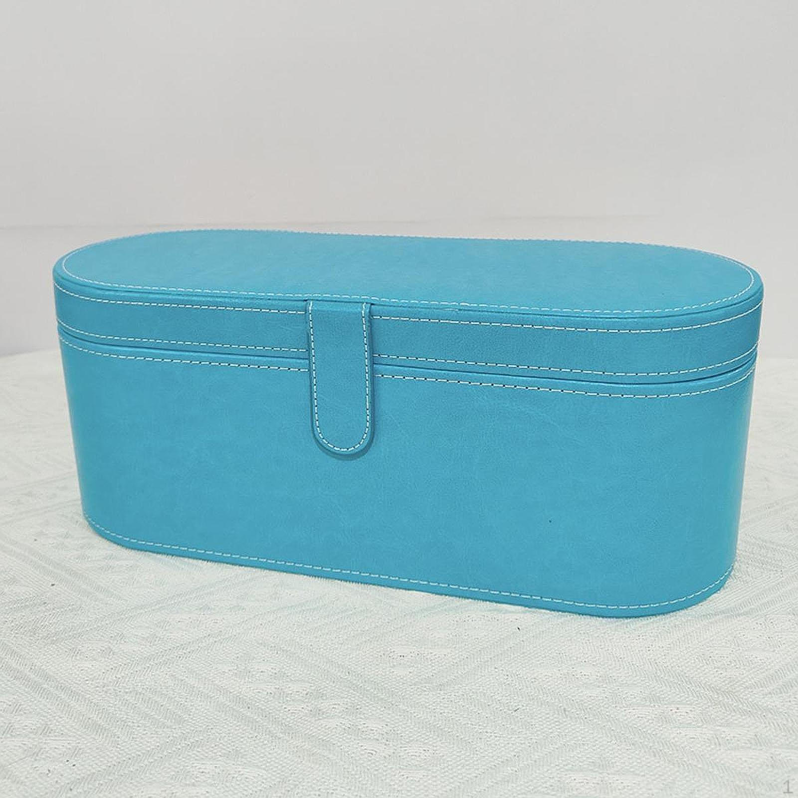 

Сумка для хранения фена из искусственной кожи, жесткий чехол для фена, инструменты для укладки Blue