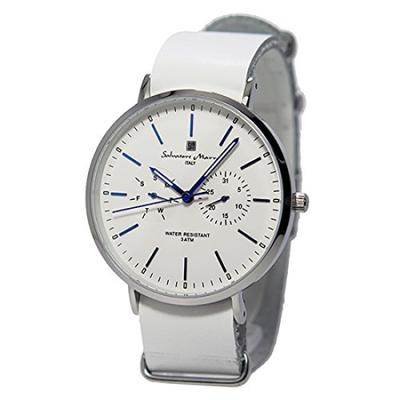 Salvatore Mara Kuvars Unisex Saat Beyaz SM15117-SSWHBL