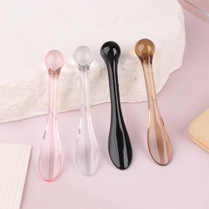 1/3Pcs Acrylic Cosmetic Spatulas Scoop With Box Face Cream Mask Mud Mixing Spoon Beauty Tools Absorb Roller Facial Applicator