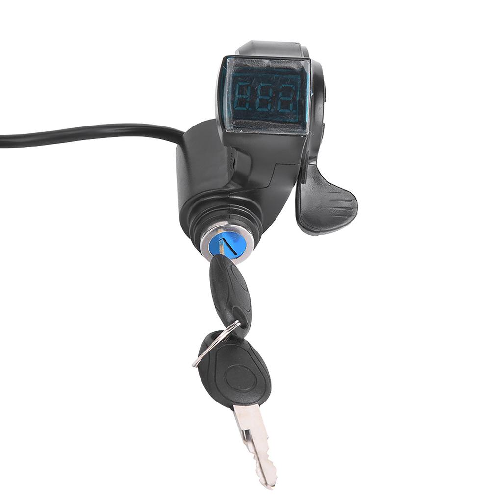 E‑Bike Thumb Throttle LCD Display Digital Battery Voltage Power Switch for Electric Vehicle