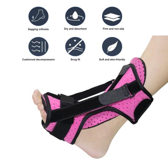 Ortéza na plantární fasciitidu Vysoká elasticita Nastavitelná Absorpce potu Design se suchým zipem Univerzální velikost Ortéza na fasciitidu Achillova tendonitida Chodidlo