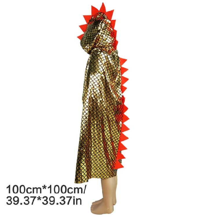 Halloween Dinosaur Costume Dinosaur Cape Dragon Hooded Cloak Dressing Up Clothes Wizard Witch Cloak for Boys Girls Kids