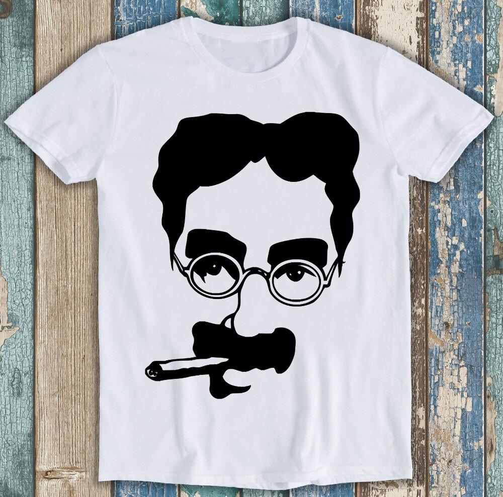 Groucho Marx Autograph Brothers Chico Harpo Duck Soup Gift Tee T Shirt M1254 M