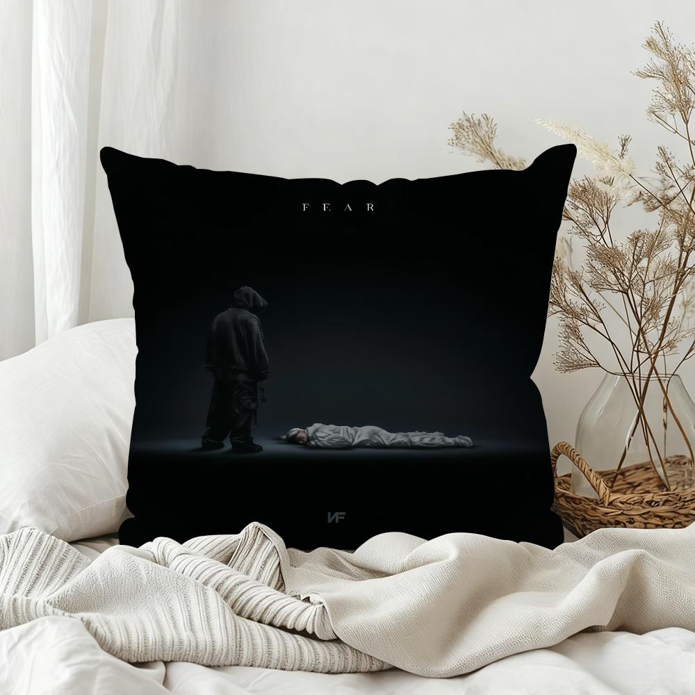 Rapper NF Fear Musik Kissenbezug Schlafzimmer Sofa Wohnzimmer Rückenlehne Dekoration Quadratisches Kissen Nickerchenzeit