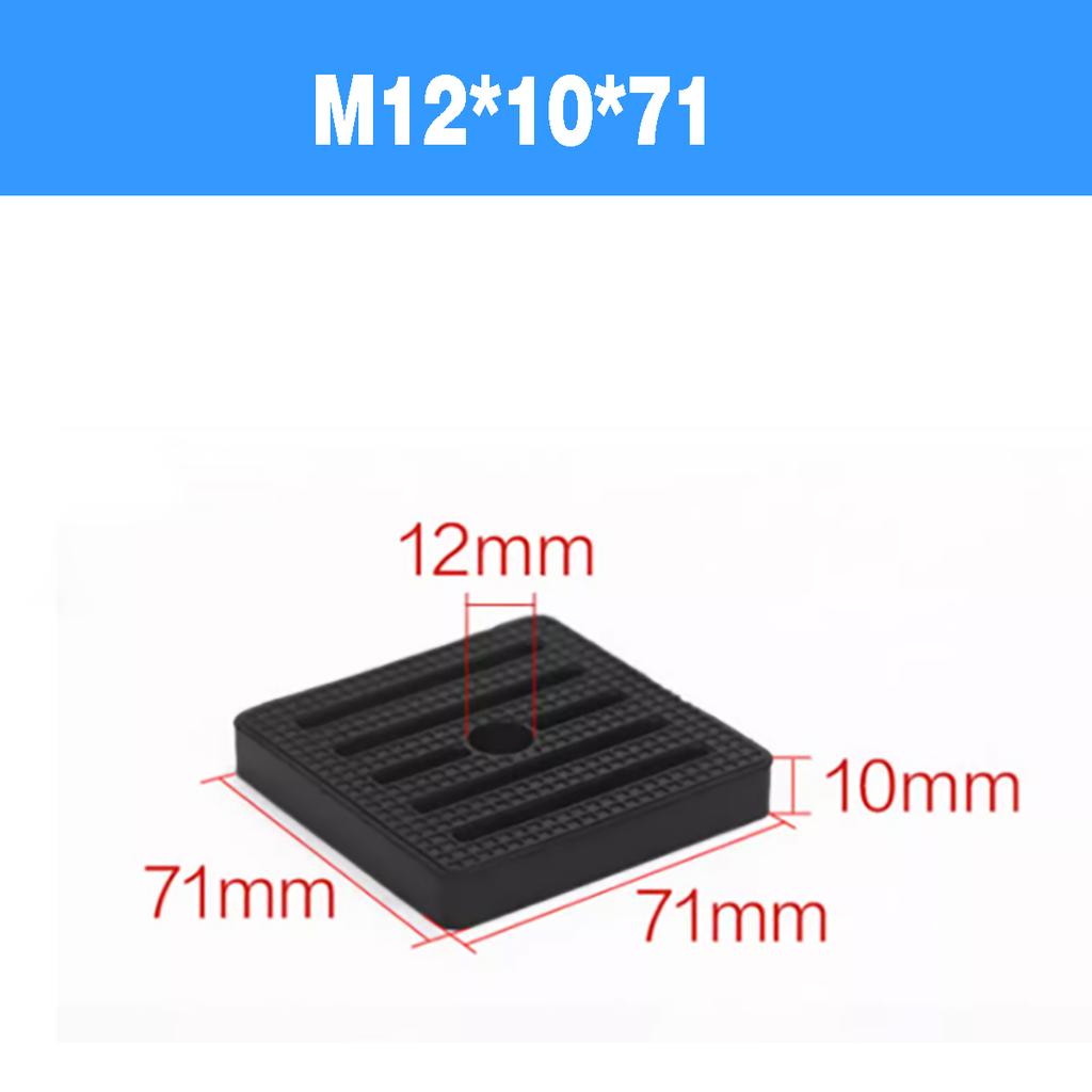 Hongtu Rubber Shock Absorber Pad / Air Conditioning External Unit Support Soundproof Pad / Square Pad