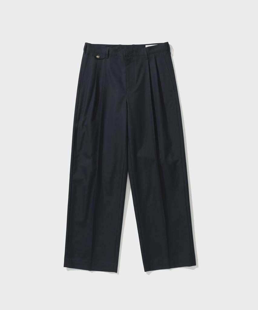 SHIRTER Alex Double Pleats Chino Pants (Navy)