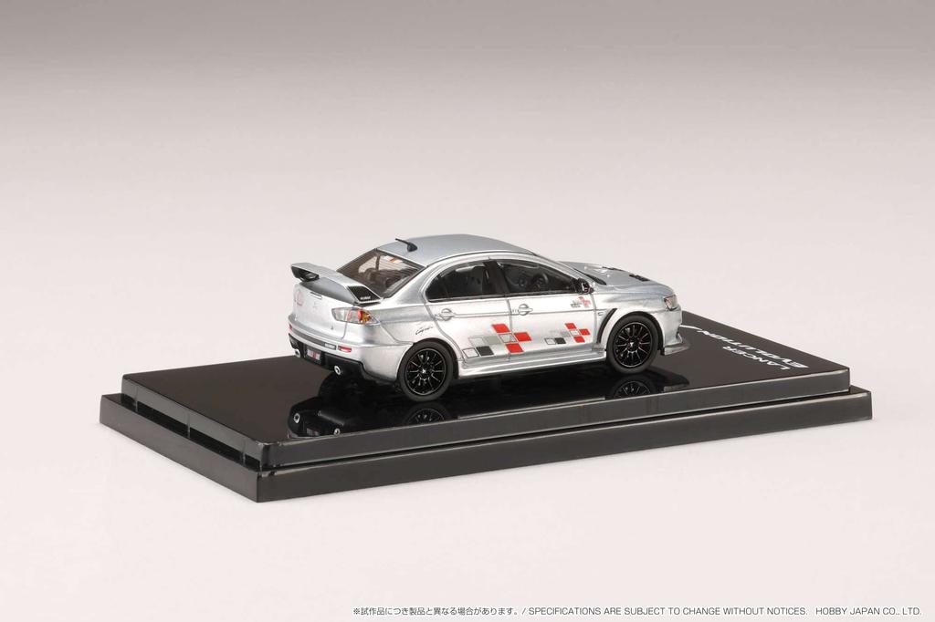HJ64 Mitsubishi Lancer Evolution 10 Ralliart Cool Silver Metallic 1/64 (Finished Model)