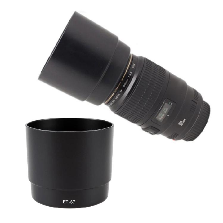 Protective Lens Shade for EF 100mm F/2.8 Macro Lens Mount Minimizes Scattered Lights and Prevents Fingerprints