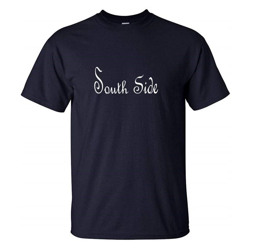 

South Side Script T-Shirt City Rep Southside Swag Coast Ca Navy Blue Tee Shirt S