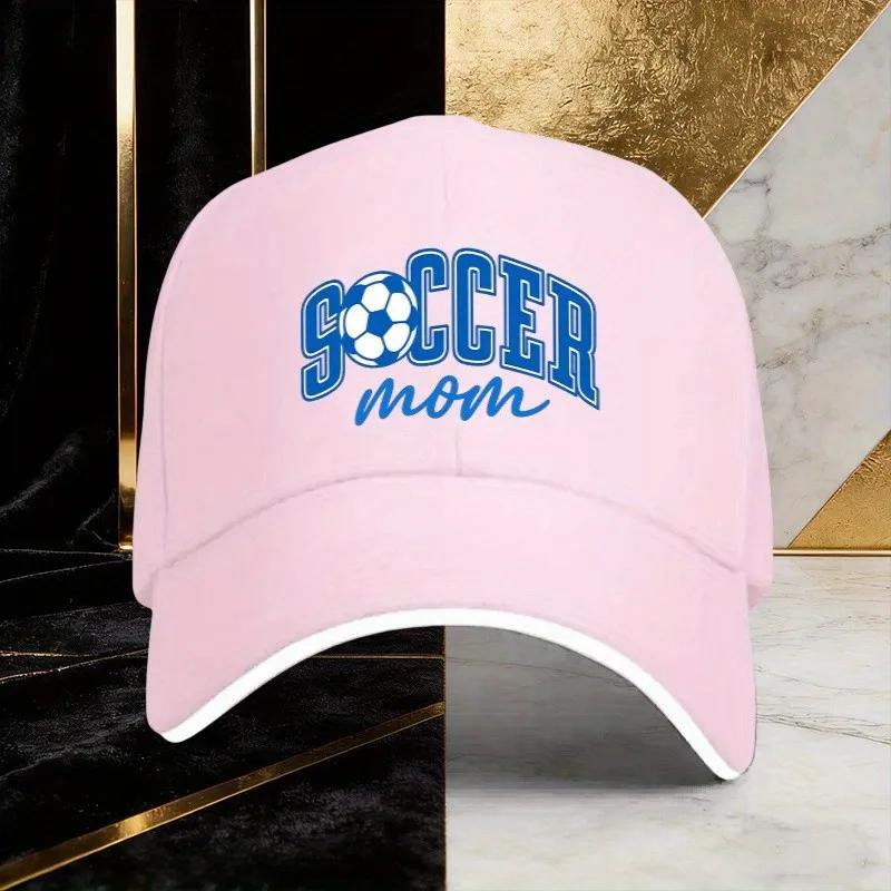 Soccer Mom Graphic Baseball Cap Polyester Casual Adjustable Adult Hat For Four Seasons