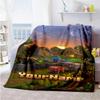 Minecraft 22 Customize Your Name Blanket Lightweight Personalized Blanket Ultra-Soft Versatile for Office Chair Picnics Home Decor Seaside