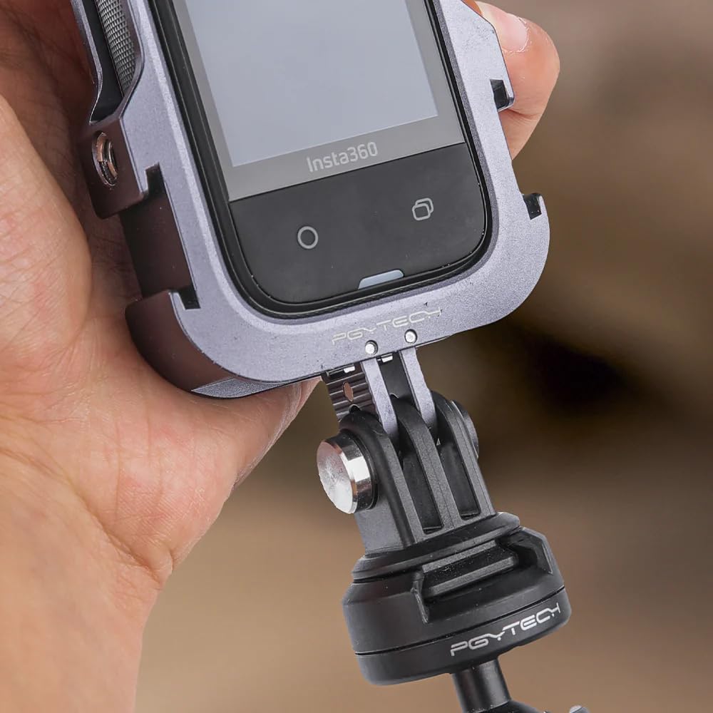 PGYTECH Insta360 X4 Universal Frame for Insta360 Supports Vertical and Horizontal Opens and Closes for Smooth Screw Cold Shoe Action Camera and