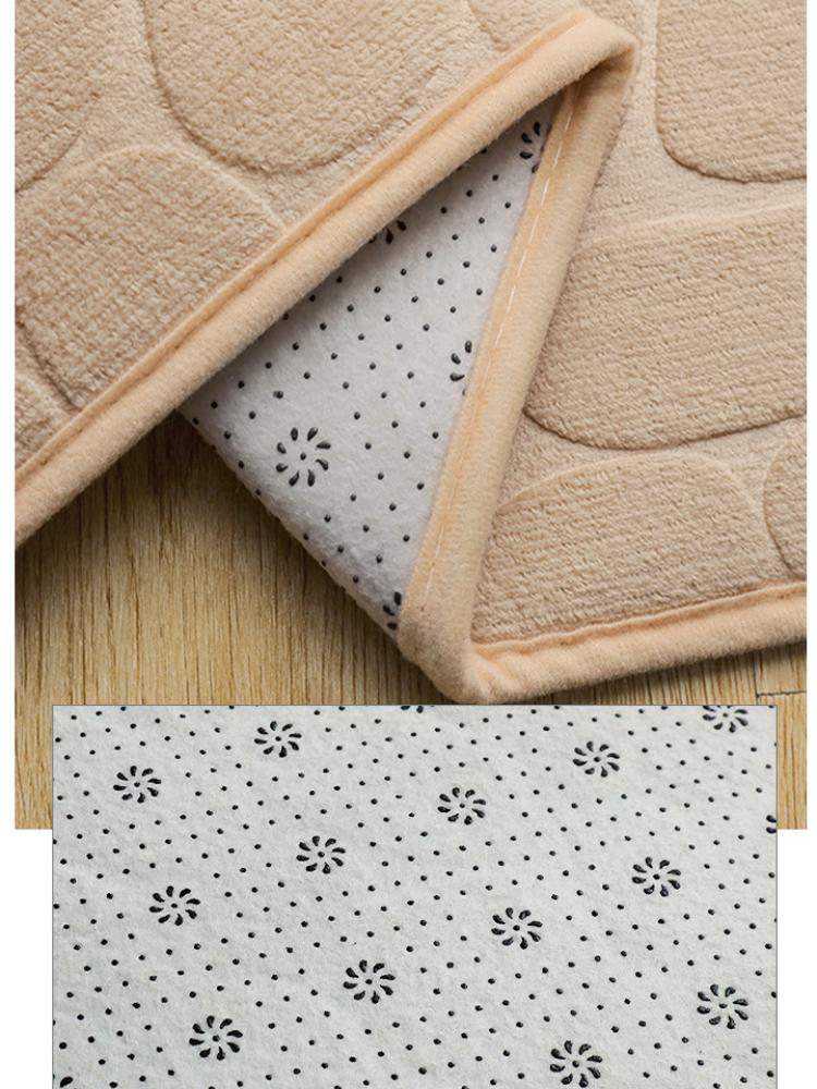 Bathroom Bath Mat Non-slip Carpets In Wash Basin Bathtub Side Floor Rug Shower Room Doormat Memory Foam 3D Pad