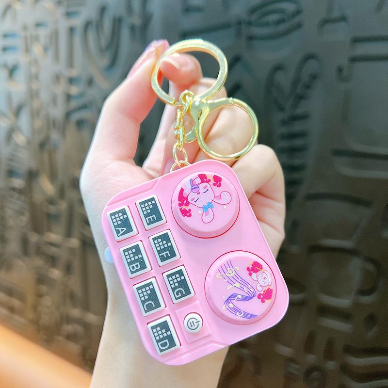

Creative Funny Mini Musical Instrument Toy Keychain Pendant Cartoon Cute Animal Disc Player Electronic Toys Kids Birthday Gifts