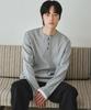 Wednesday Oasis Layered Waffle Henley Neck T-Shirt_Melange Gray(W26Tp01)