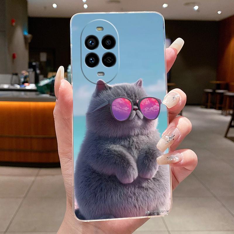 Casing For Huawei Nova 13 Pro Luxury Cute Cool Dragon Flower Pattern Soft silicone Phone Case Back Cover Transparent TPU Shell