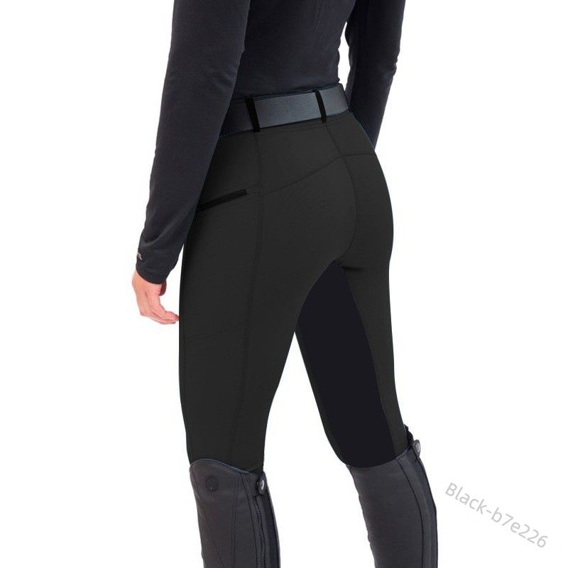 European and American Slim-Fit Elastic Stitching Casual Jodhpurs Black XL
