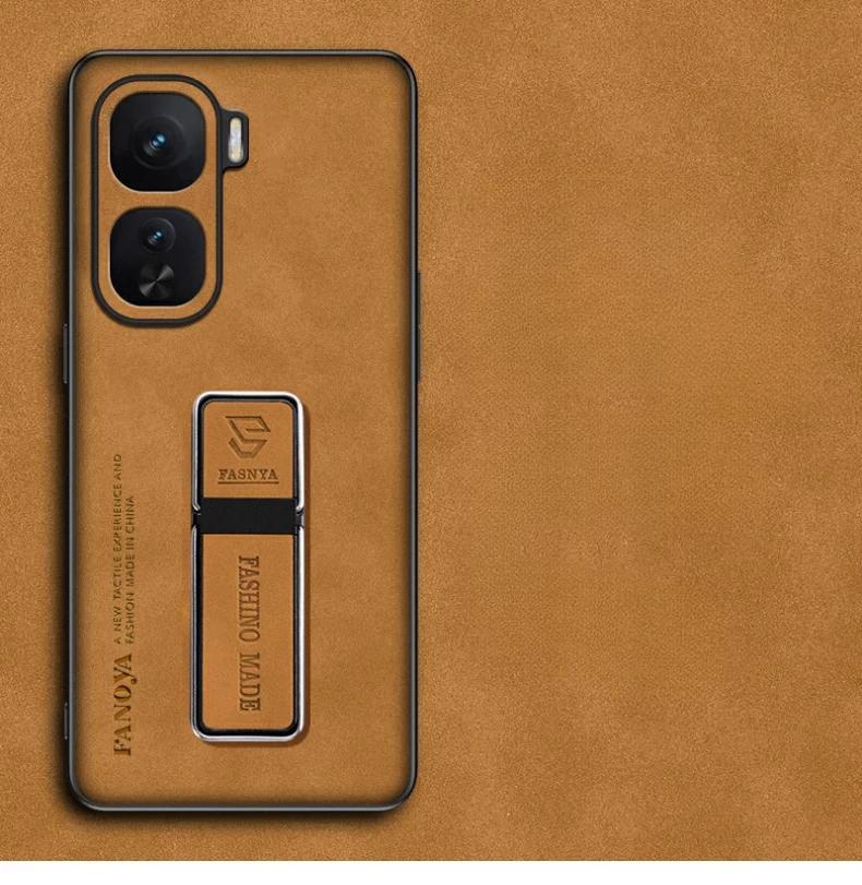 

Чехол из овчины для телефона IQOO NEO 10 Pro Neo10 9s Pro Plus, тонкая матовая подставка-держатель, задняя крышка для Iqoo Neo 10pro Neo9, магнитный чехол-подставка IQOO NEO 10 жёлтый