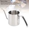Pour Over Kaffeekanne 240ml SUS304 Edelstahl Schwanenhalsausguss Kaffeetee Kanne Tropftasse für Zuhause Outdoor Camping Reisen