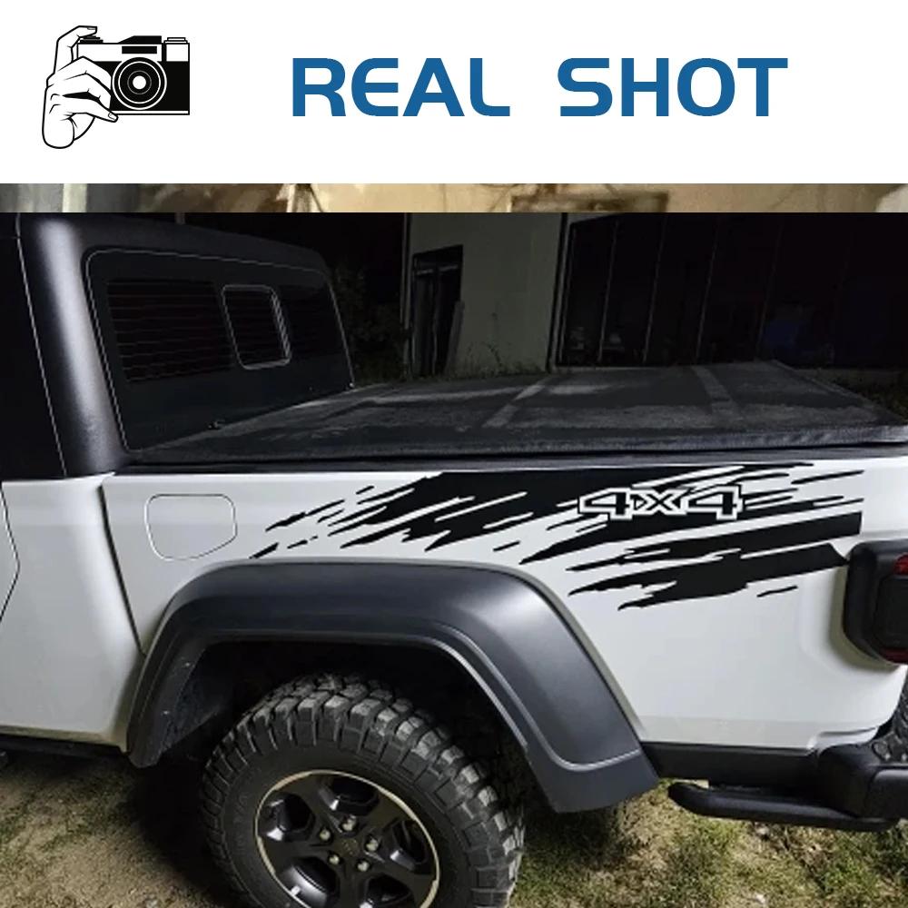 Pickup Bed Mudslinger Style Sticker For Ford F150 Toyota Hiliux Dodge RAM Isuzu Dmax GWM Cannon Car Splash Kit Truck Decor Decal