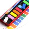 Solid Watercolor Paint Set: 12, 18, or 24 Colors Hand-Painted Gouache Pan Pigments