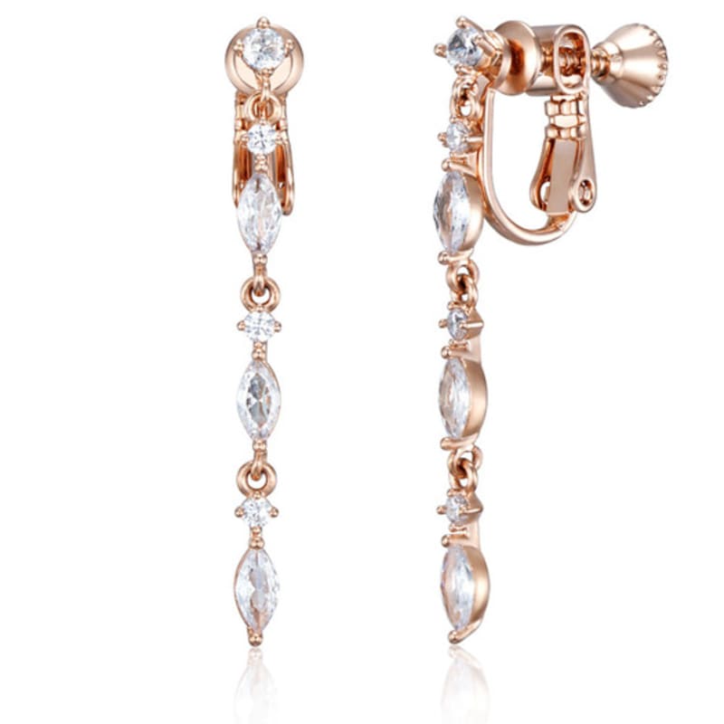 

ELLE Jewelry Basic Stone Drop Earrings ELSPEE505 Re gold