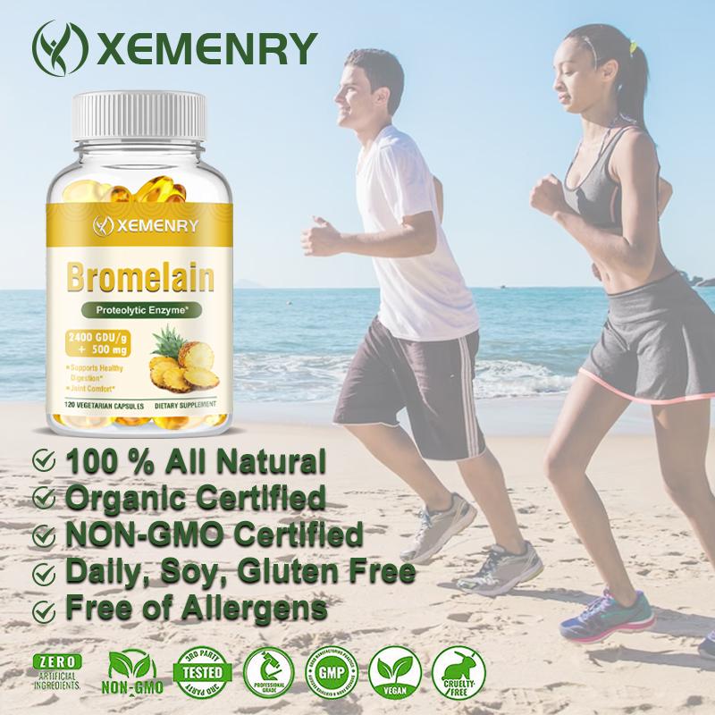 Bromelain 500mg - Natural Immune Support Supplement, Promote Digestive Health