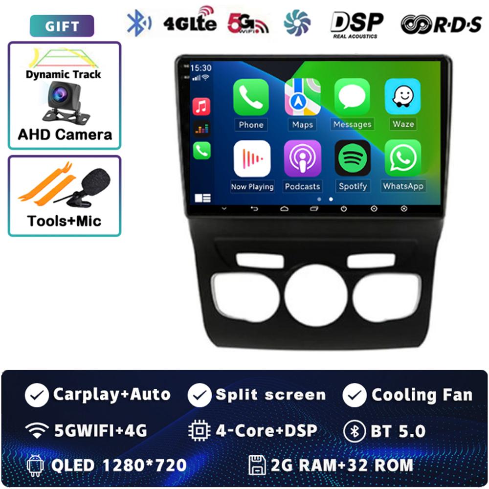 Android 14 Carplay Car Radio For Citroen C4 C4L DS4 2013 - 2017 Multimedia Video Player Navigation GPS Stereo 2Din DVD Head Unit