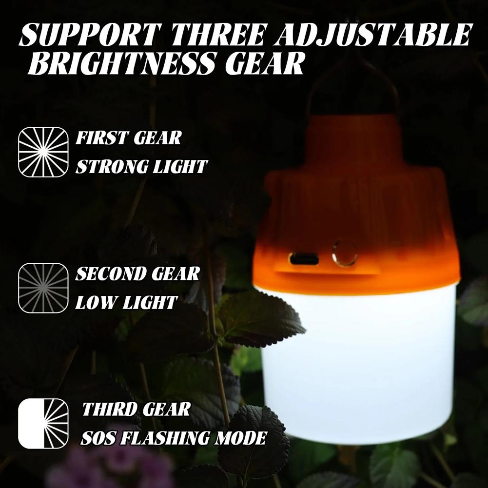 Portable Rechargeable LED Street Light USB Charging Bulb Outdoor Home Power Outage Emergency Light