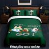 Asterix & Obelix Design Bett Bettwäsche-Set 1 Bettbezug + 2 Kissenbezüge Weich Atmungsaktiv Haushalts Bettwäsche