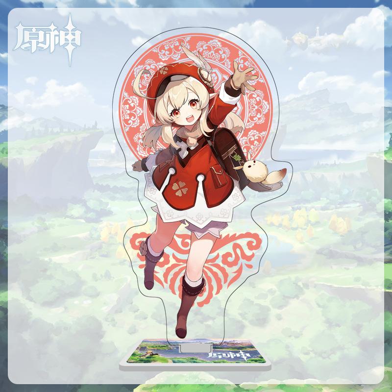 16cm Height Acrylic Large Stand-up Display Featuring Characters From Mondstadt and Liyue In Genshin