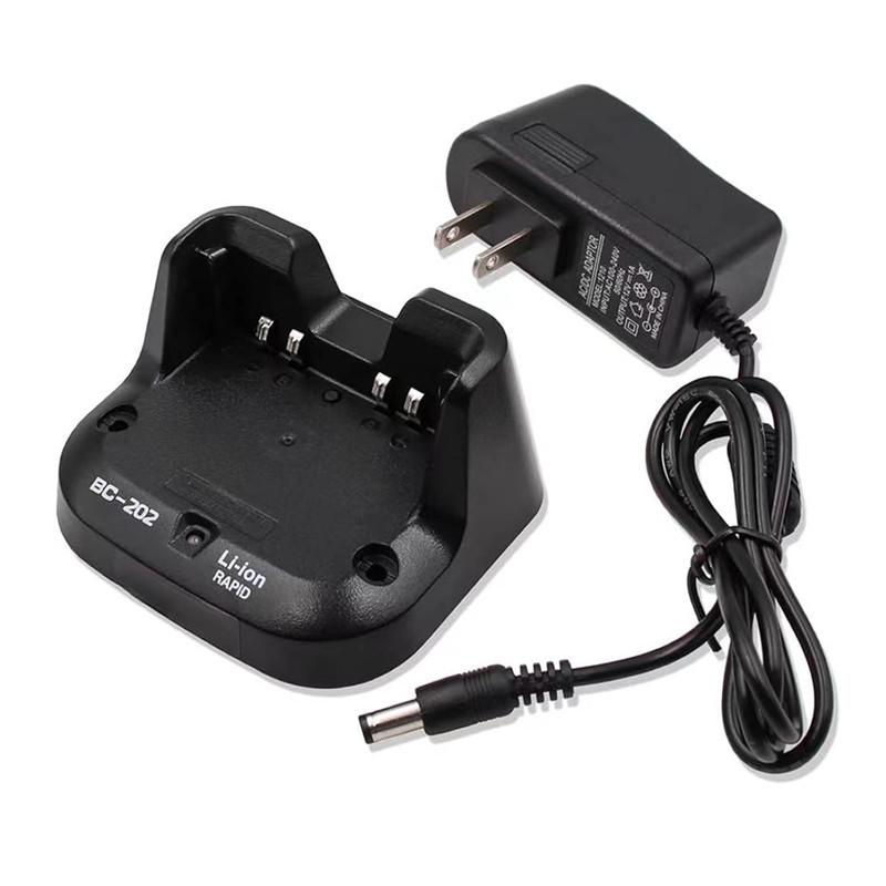 IC-51A Walkie-Talkie Desktop Charger BC-202/BC-123S with UK/US/EU Adapter