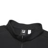 Fila Versatile Half-Zip Stand Collar Long Sleeve Breathable T-Shirt Men Tops Deep-Black A11M511201FBK