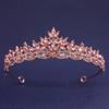 Rhinestone Queen Princess Crown Alloy Bridal Headwear Vintage Crystal Tiaras  Dress Party