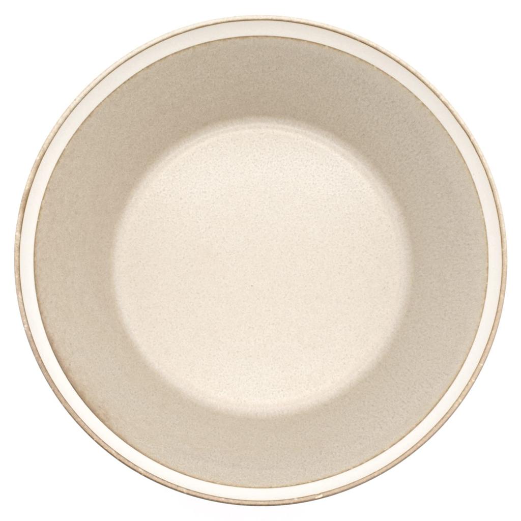 Yumiko iihoshi Porzellan x Kimura Glasware Schale L ca. 7 cm hoch x hergestellt in Produktnummer 255329 Geschirr, (sandbeige) / matt, 18,5cm