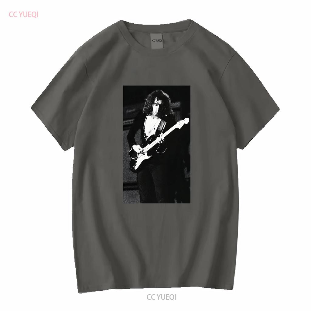 Ritchie Blackmore Live T Shirt Vintage S 3XL long or short sleeves vintage Washed fashion graphic streetwear Stretched