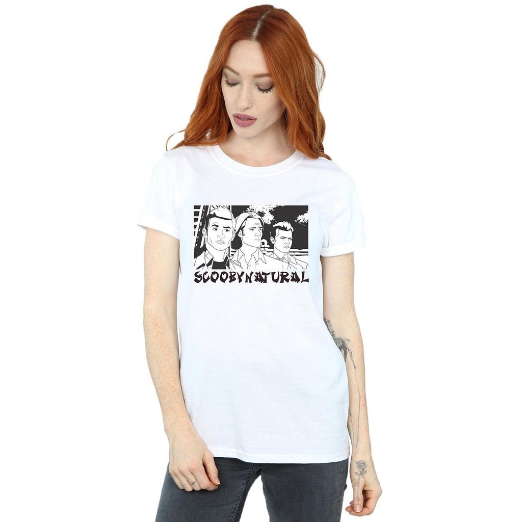 Scoobynatural T-shirt Boyfriend en Coton à Emporter pour Femmes/Dames