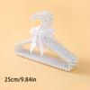 5pcs 20/25/30cm Pearl Small Clothes Hanger Pet Clothing Accessories