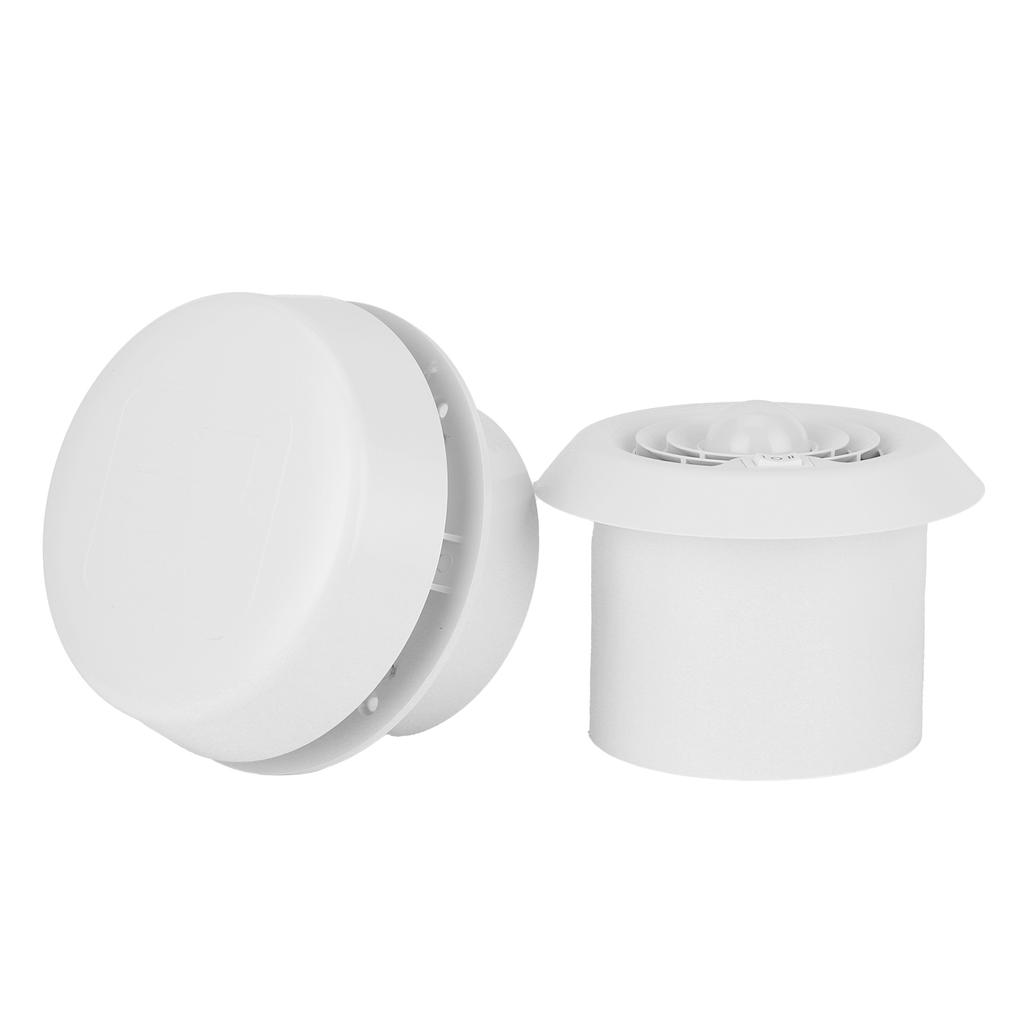 Roof Air Vent Grille Round Ventilation Exhaust Fan W/LED 12V for Caravans RVs Mute/Strong Wind