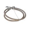 Stainless Steel Braided -4AN Turbo Oil Feed Line 90 Degree Straight Hose End Durable Rotatable Wear Resistant Vehicle Parts