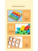 Wooden Geometric Shape Matching Game for Children's Education and Parent-Child Interaction