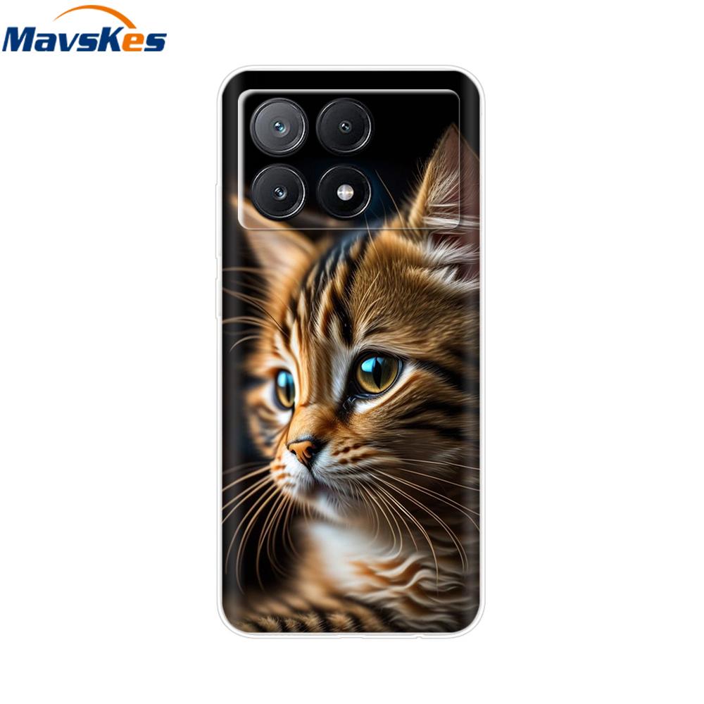 Poco X6 Pro Case Soft Clear Silicone Phone Case For Xiaomi Pocox6 Poco X6  X 6 Pro X6Pro 5G Shockproof Shell Mask Bag Back Cover