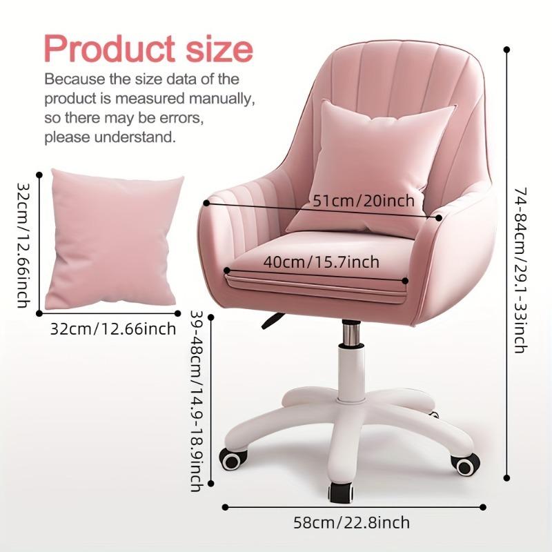 Computer Chair Bedroom Swivel Chair Comfortable Sedentary Girls Makeup Chair Dormitory Student Seat Chair Home Swivel Chair