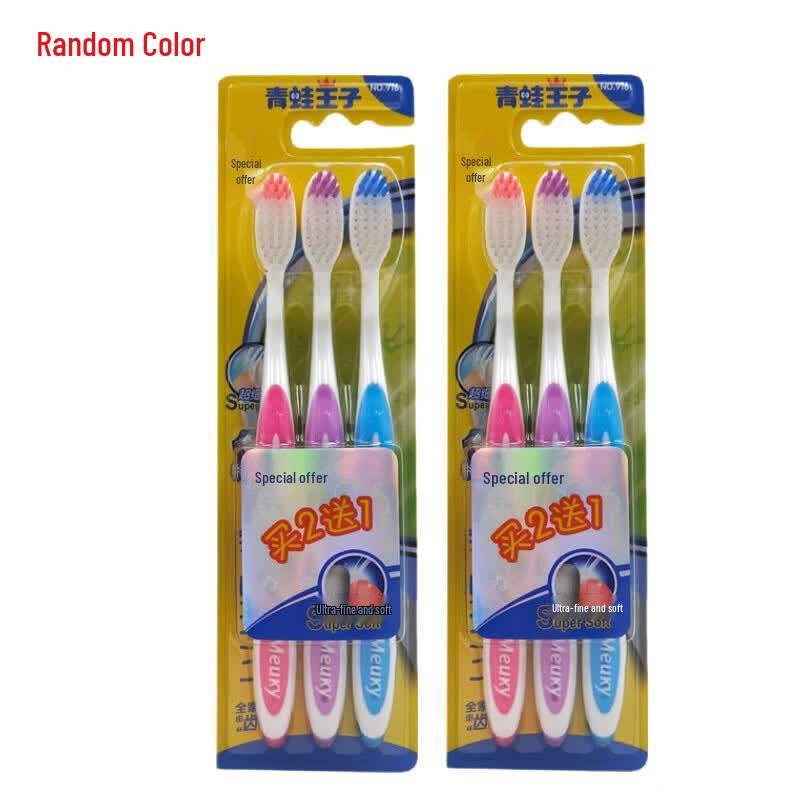 Frog Prince Miaoji Soft Bristle Toothbrush 916 (6-Pack)