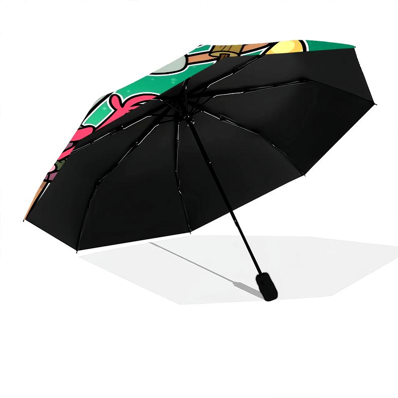 Amphibia, automatic folding umbrella, portable and foldable design, 8 ribs, a Christmas or birthday gift.