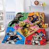 JoJo Bizarre Adventure Throw Blanket Flannel Soft Cozy Warm Blanket for Sofa Bed Lightweight Home Decor -QJY