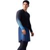 Li Ning Gradient Round Neck Long Sleeve Top With Drawstring Fake Two Piece Long Pants Swimsuit Set Men Swimsuit LSYV545-1