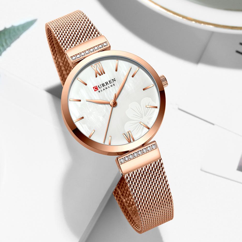 New CURREN Women Watch Waterproof Silver Ladies Wristwatch Top Brand Female Wrist Watches Girl Clock Relogio Feminin