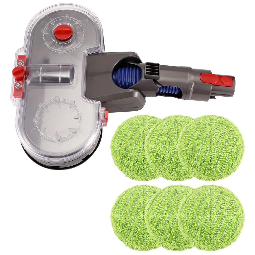 M-Modern-For Dyson V15 V11 V10 V8 V7 Vacuum Cleaner Electric Mop Head Attachment With Detachable Water Tank 6 Reusable Mop Pads
